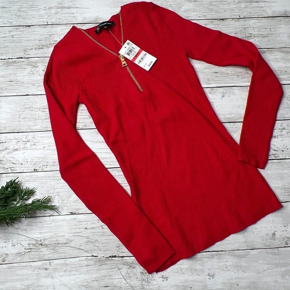 INC Concepts Red long sleeve top XS